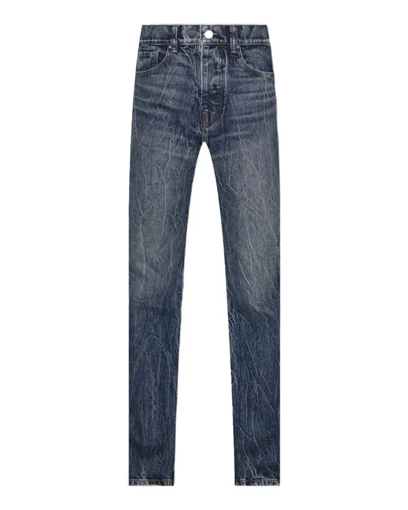 Amiri Bootleg whiskered-effect jeans - Blau Blau