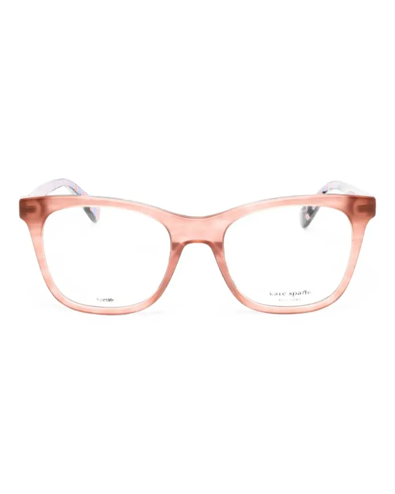 Kate Spade Temperance rectangle-frame glasses - Orange Orange
