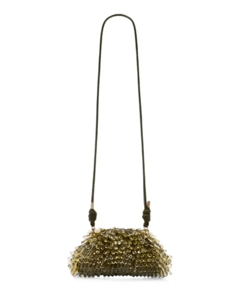 Cult Gaia Jaala bead-embellished clutch bag - Grün Grün