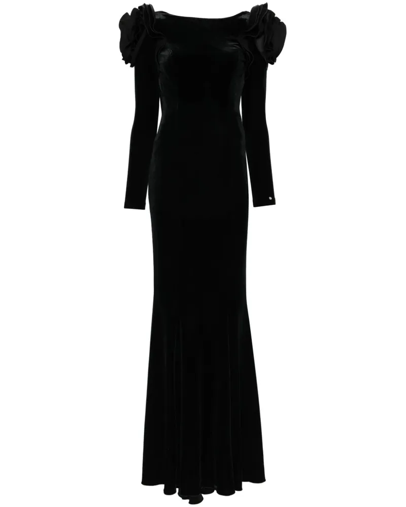 NISSA Rückenfreies Maxikleid - Schwarz Schwarz