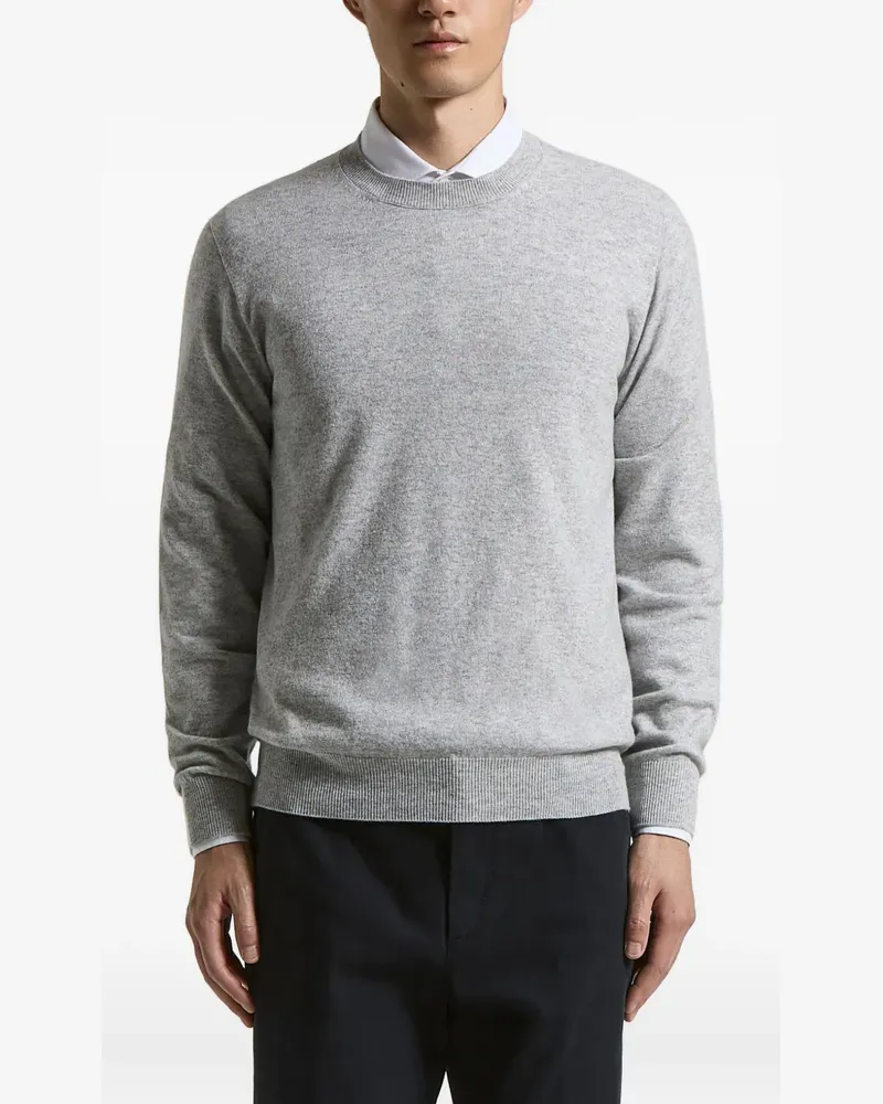 Peserico Gerippter Pullover mit rundem Ausschnitt - Grau Grau