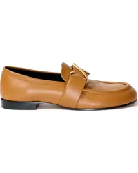 Proenza Schouler Loafer mit Monogramm-Schild Braun