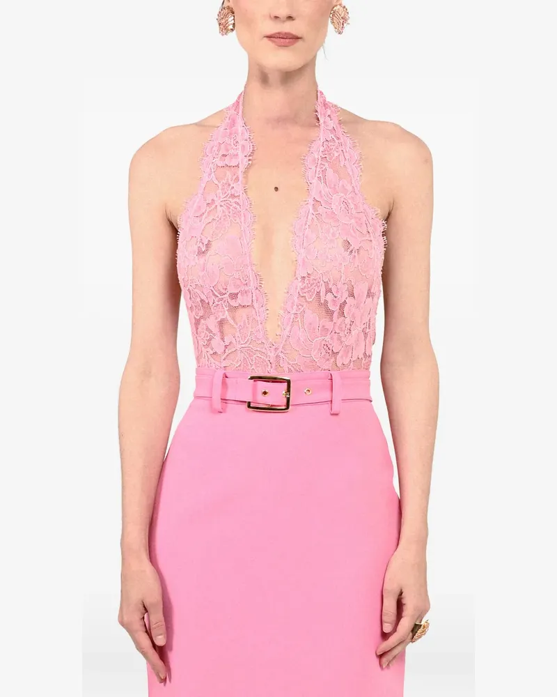 Rowen Rose lace halterneck bodysuit - Rosa Rosa