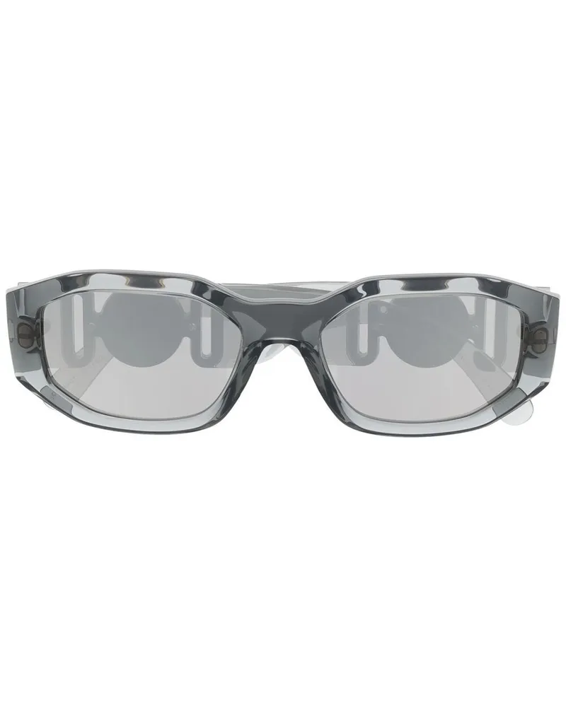Versace Ovale Medusa Biggie Sonnenbrille - Grau Grau