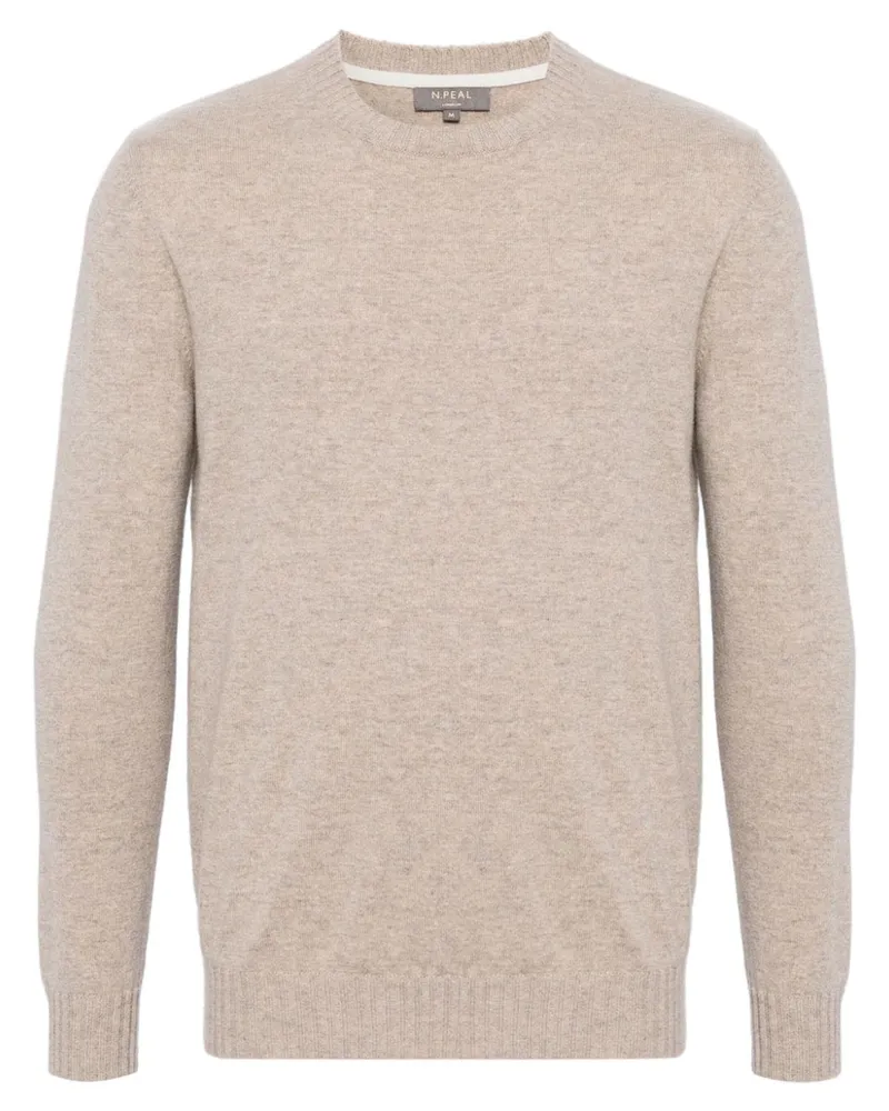 N.Peal Shoreditch Pullover aus Bio-Kaschmir - Nude Nude