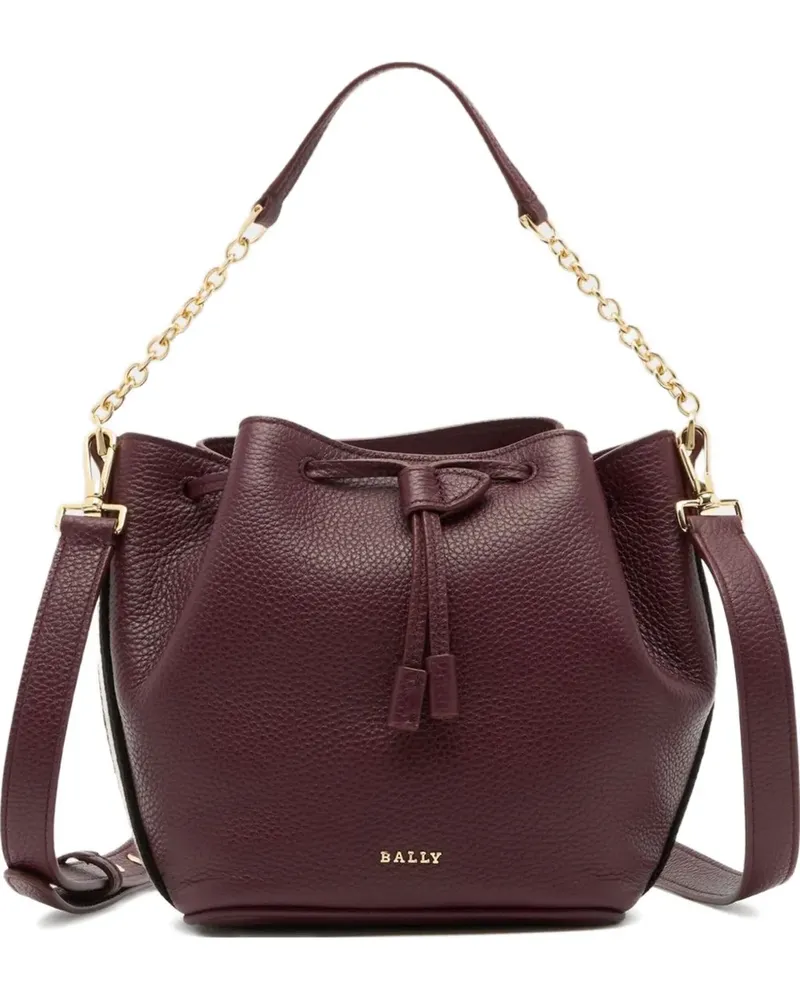 Bally grained ribbons bucket bag - Violett Violett