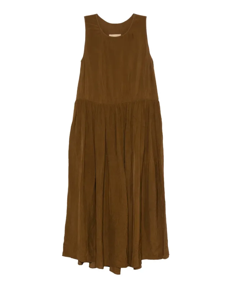 Uma Wang Ardal pleated dress - Braun Braun