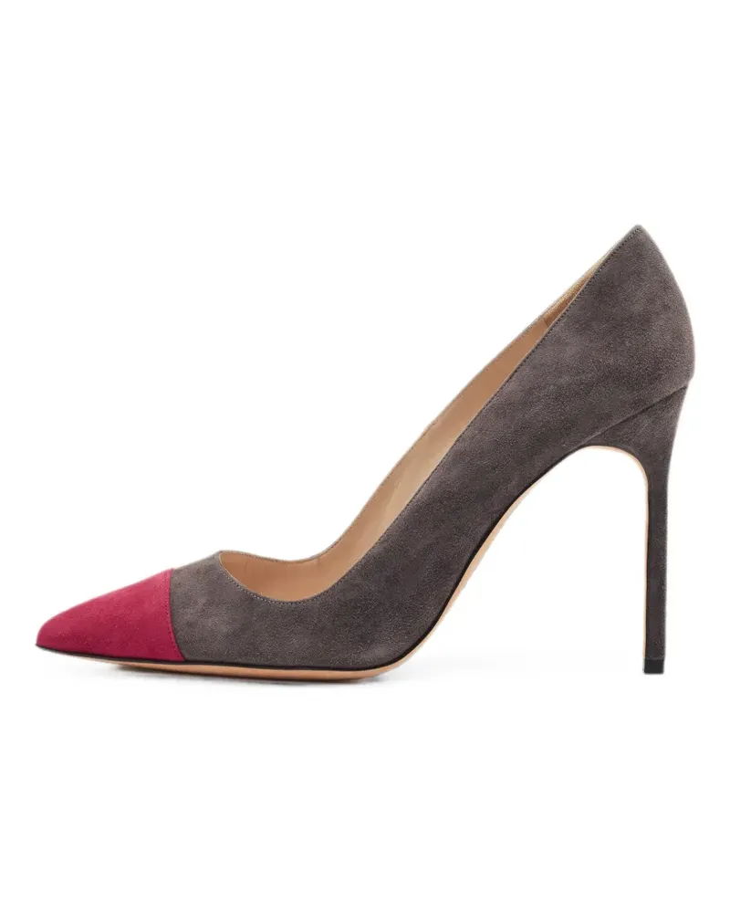 Manolo Blahnik Bipunta suede pumps - Grau Grau