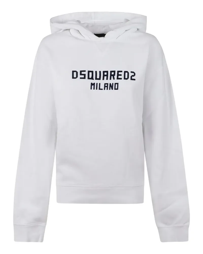 Dsquared2 cotton hoodie - Weiß Weiß