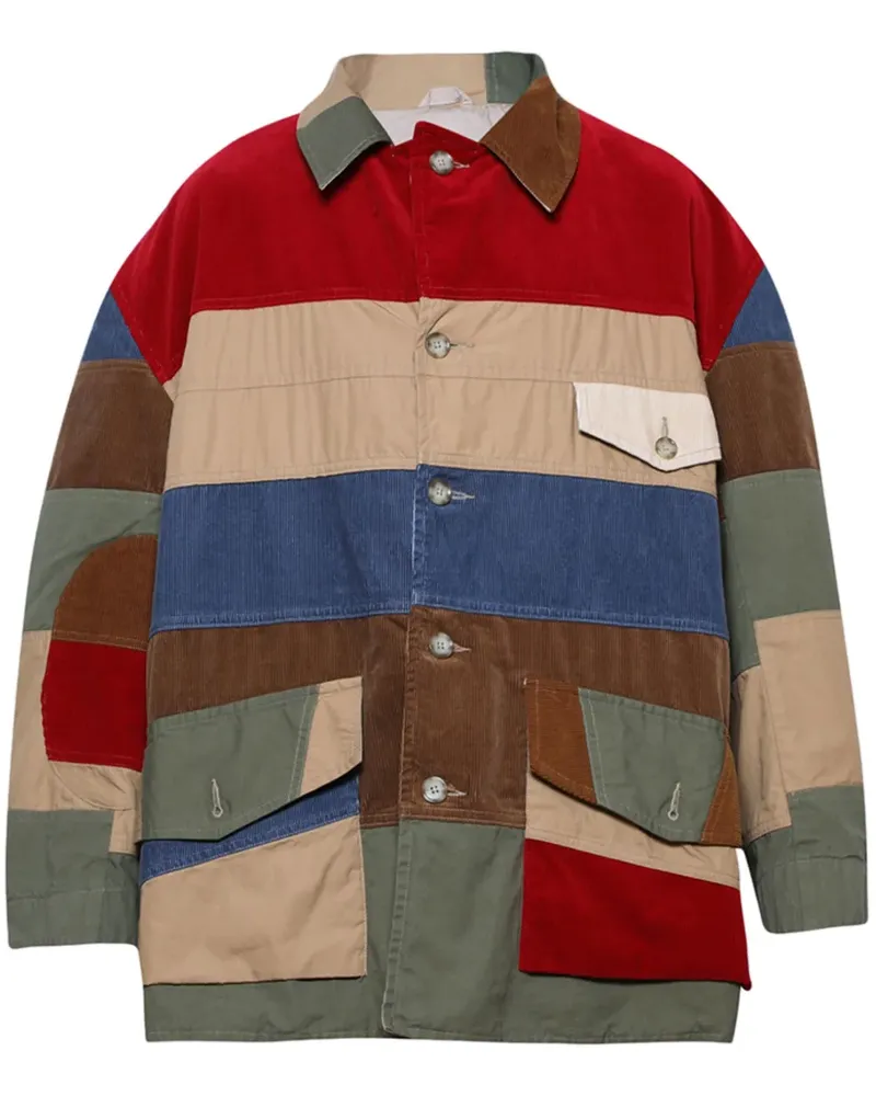 SAINT MXXXXXX Hemdjacke im Patchwork-Look - Rot Rot