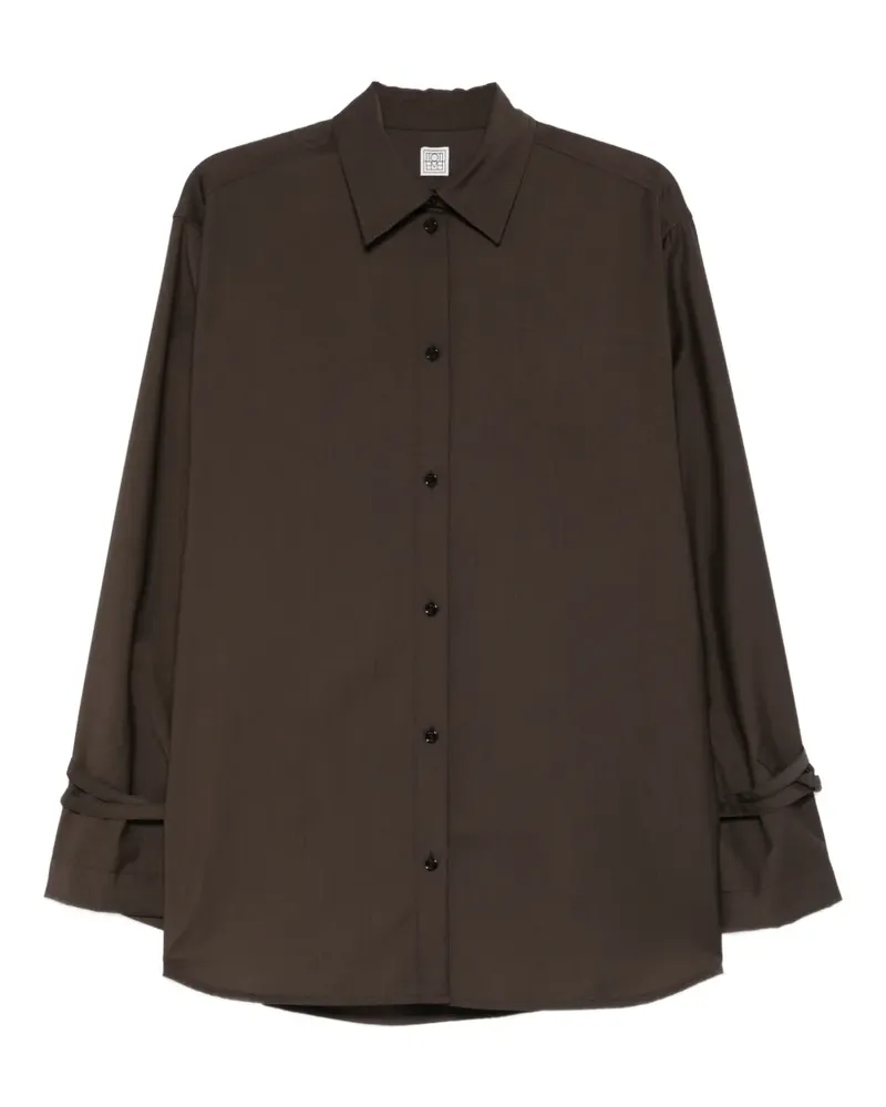 Totême Hemd mit Schleifenärmeln - Braun Braun
