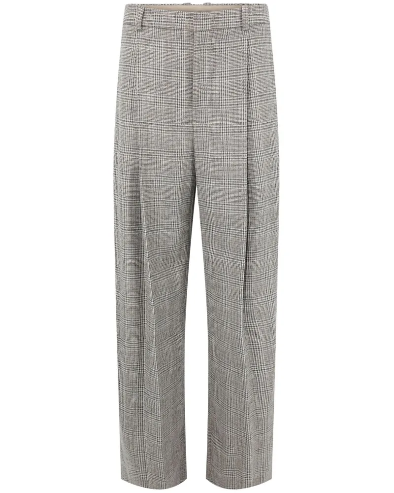 Vince Hose mit Karomuster - Grau Grau