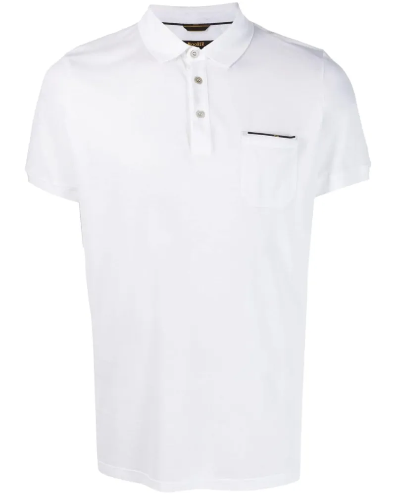 MOORER Peschici-JTP Poloshirt - Weiß Weiß