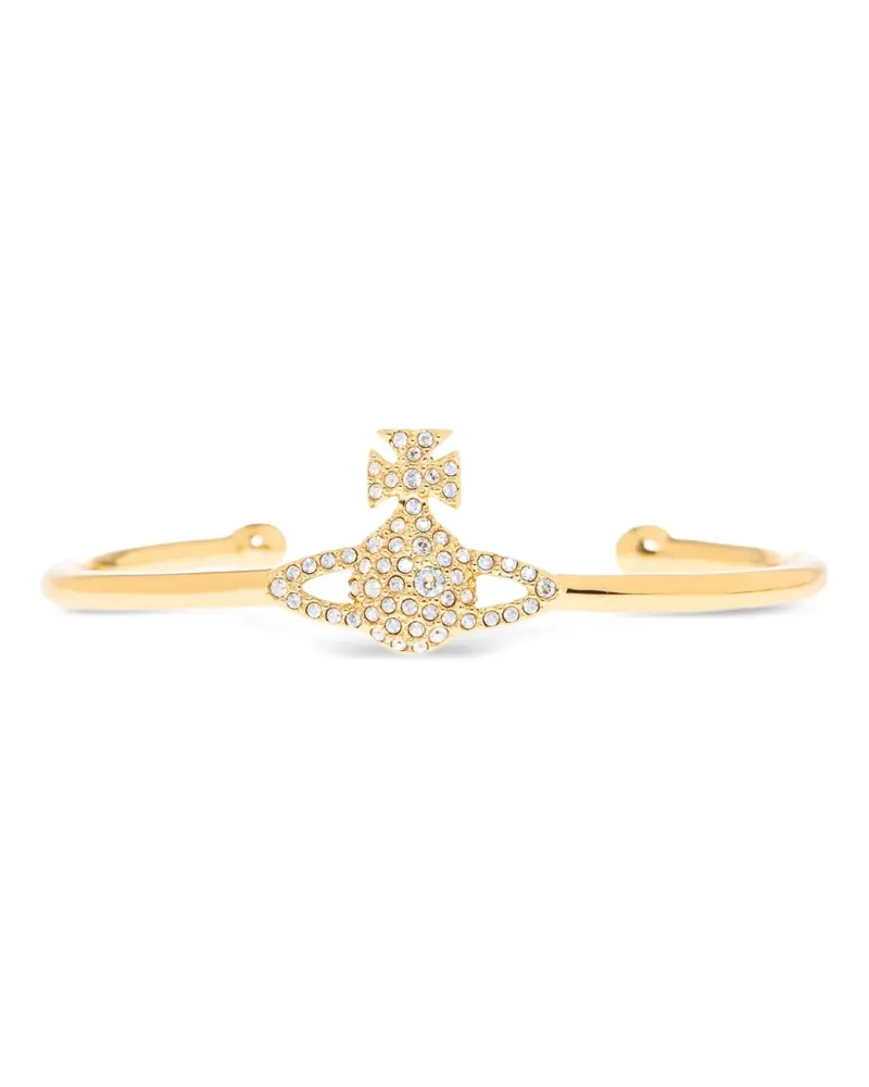 Vivienne Westwood Armband mit kristallverzierten Orb - Gold Gold