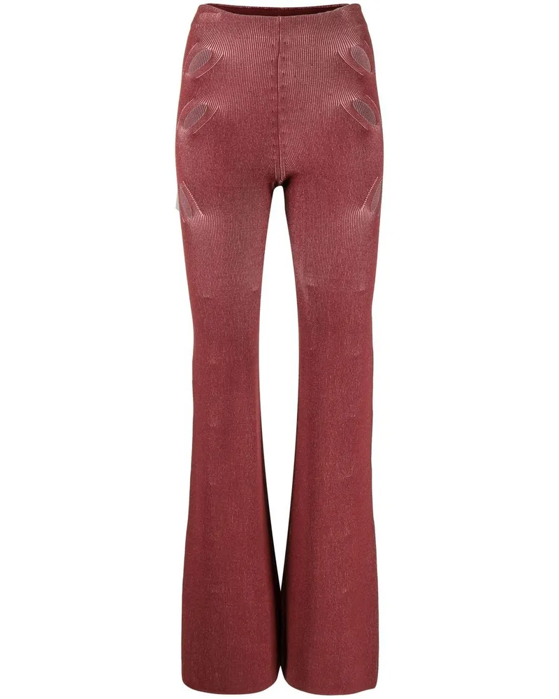 Dion Lee Hose mit Schlitz Rot