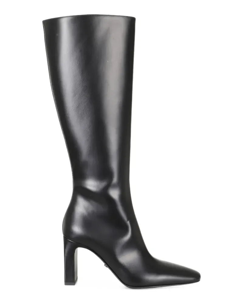Mach & Mach Kniehohe Stiefel mit spitzer Kappe - Schwarz Schwarz
