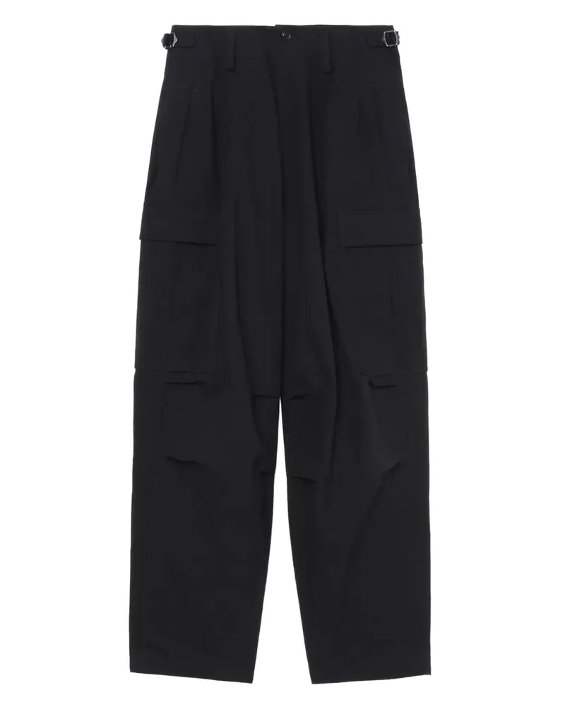 Yohji Yamamoto Klassische Cargohose - Schwarz Schwarz