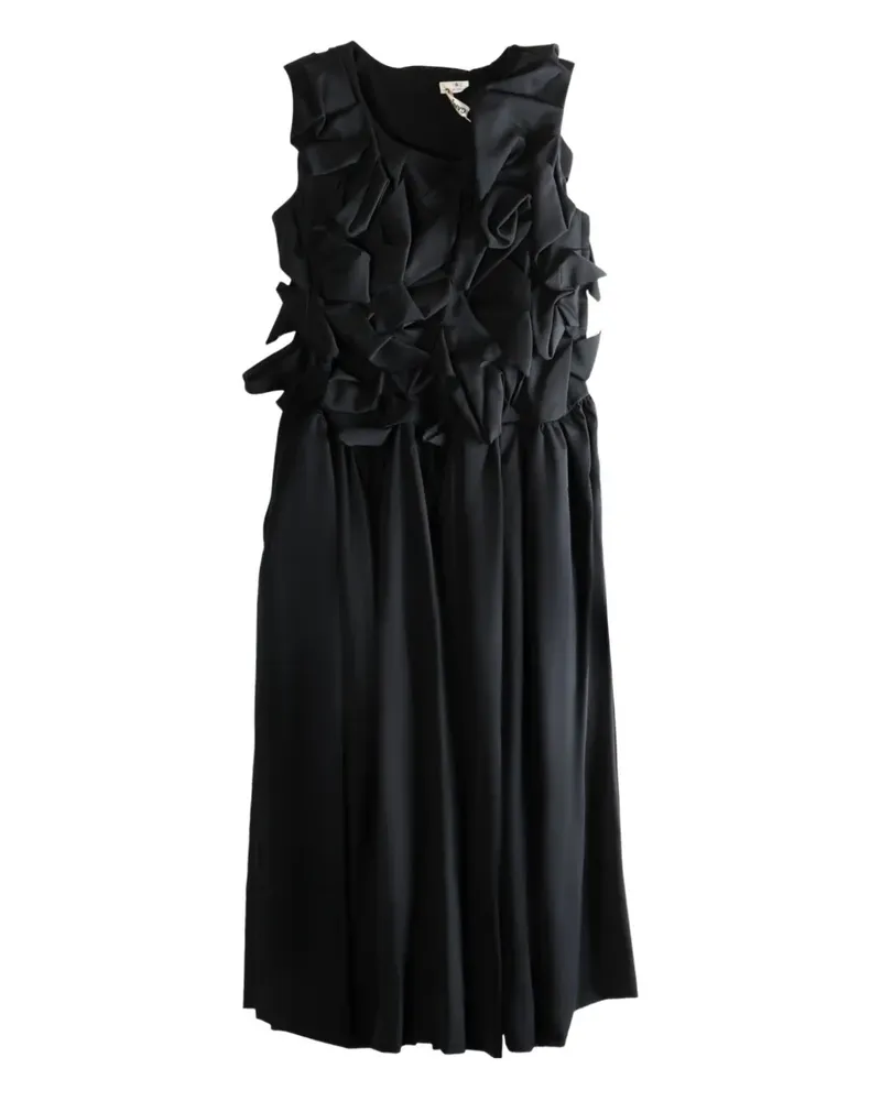 Comme des Garçons Midikleid aus Wolle - Schwarz Schwarz