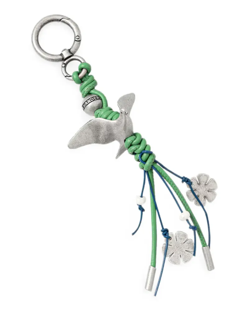 Andersson Bell Lucky Bird flower-detail keyring - Grün Grün
