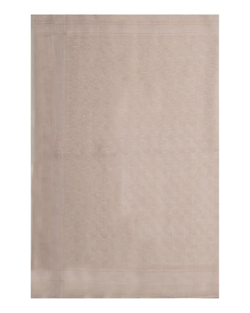 Max Mara texture-detail wool scarf - Nude Nude