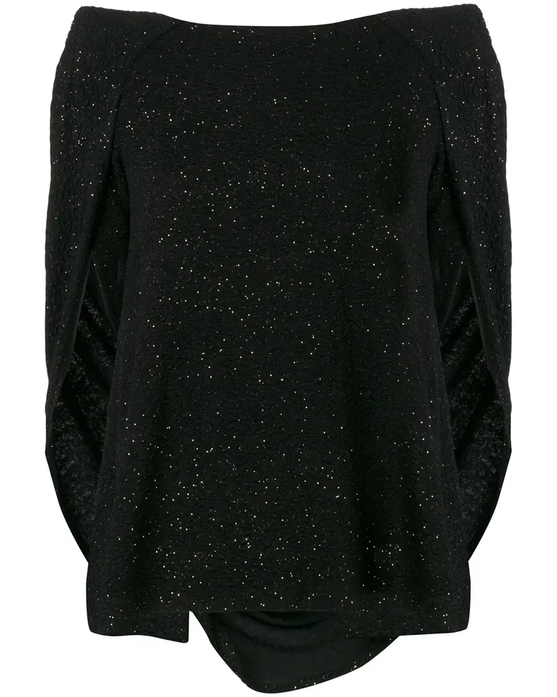 Talbot Runhof Oberteil im Glitter-Look - Schwarz Schwarz