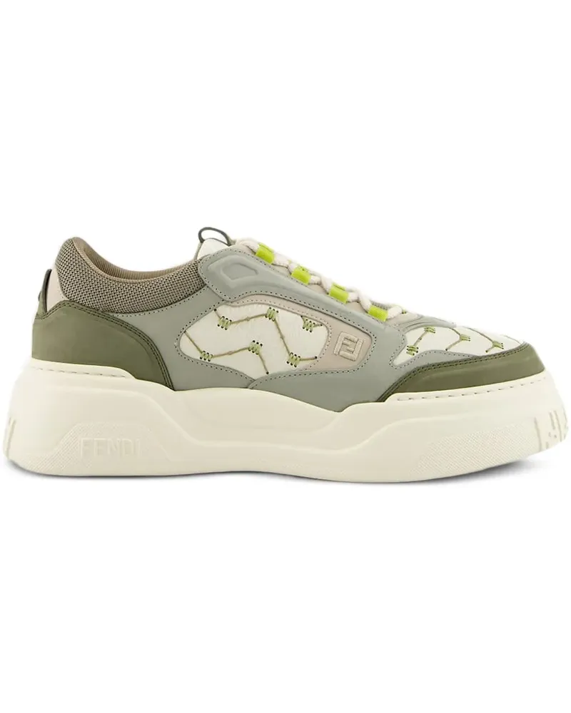 Fendi Sneakers mit Schnürung - Grün Grün