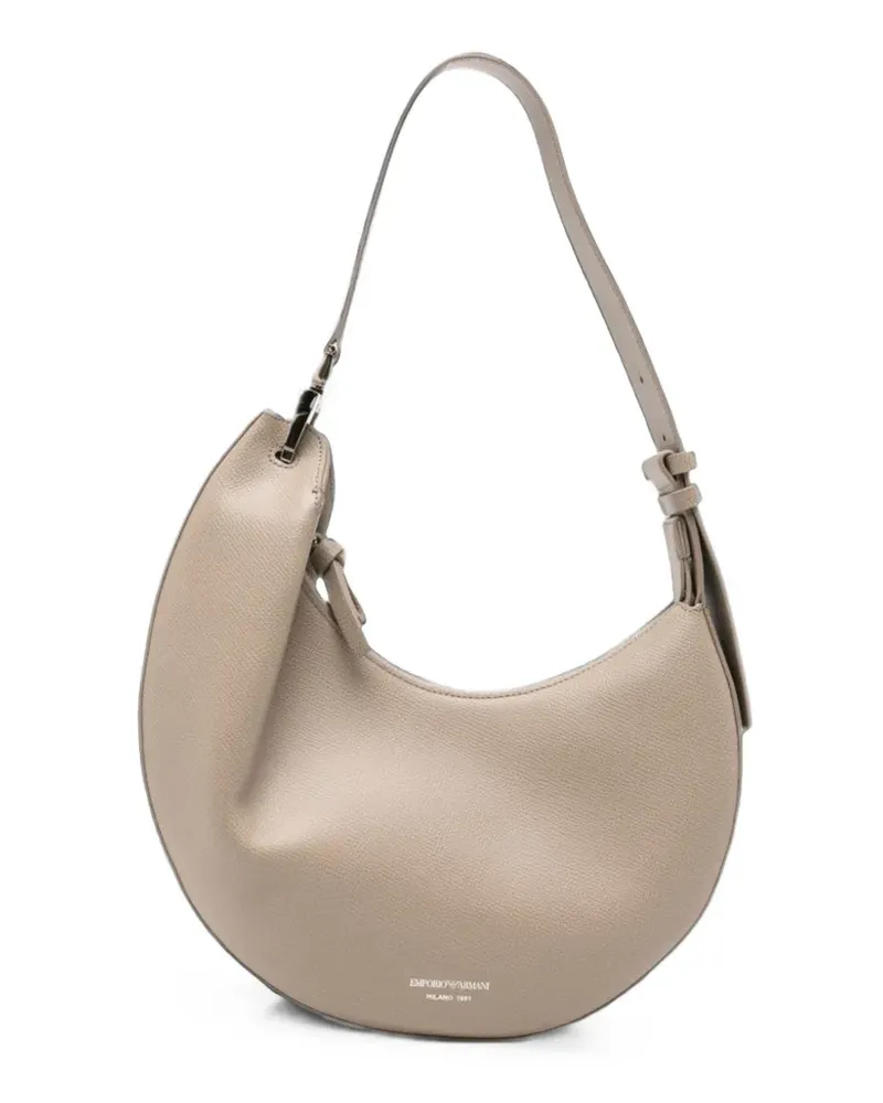 Emporio Armani Handtasche aus gekörntem Leder - Nude Nude