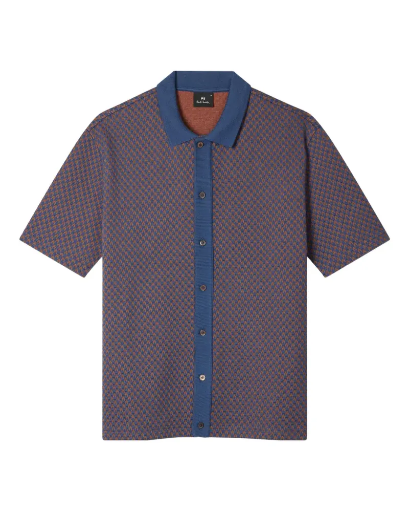 Paul Smith Poloshirt mit geometrischem Print - Blau Blau
