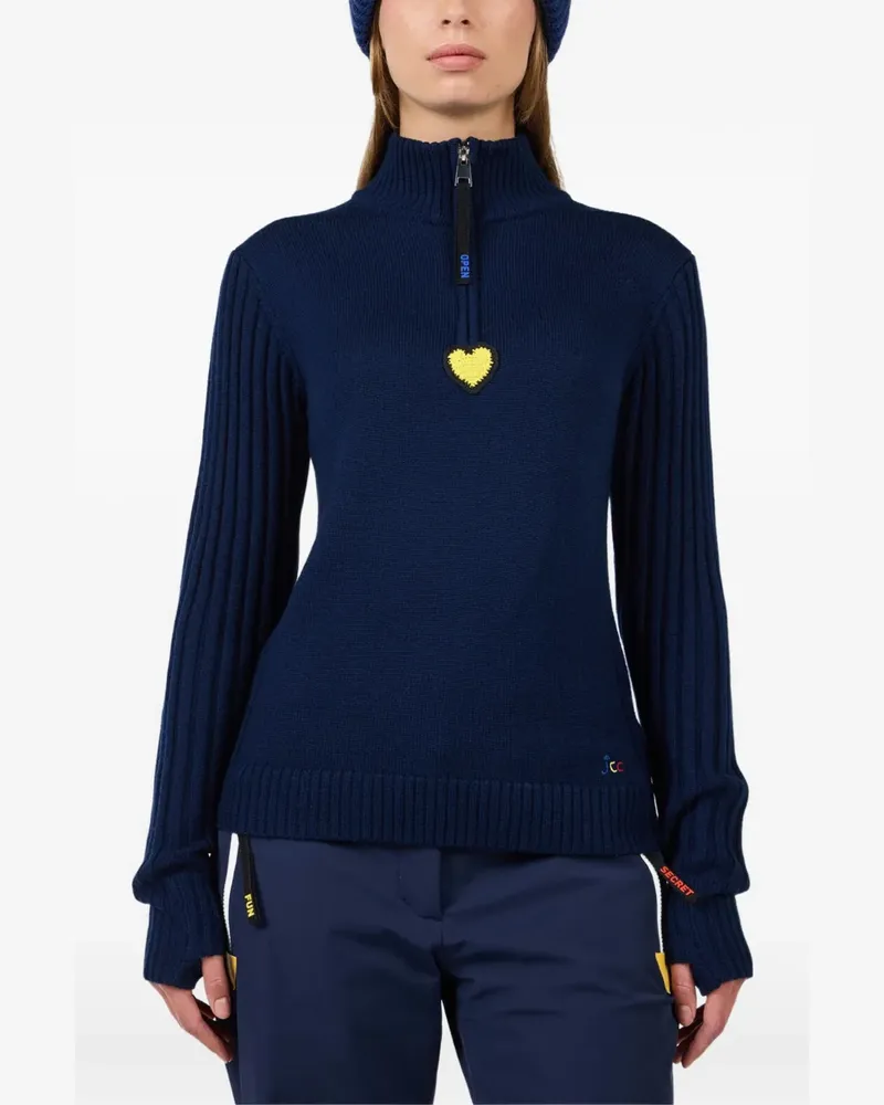 Rossignol x JCC Merib Pullover mit kurzem Reißverschluss - Blau Blau