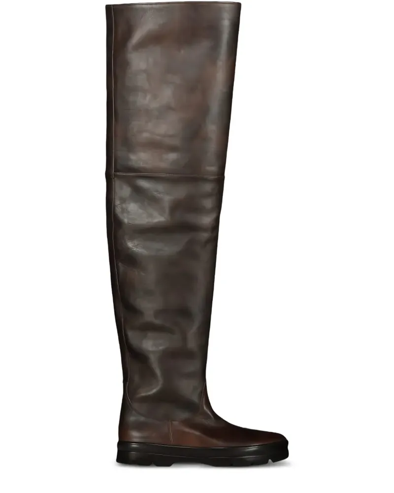 The Row Billie High Overknee-Stiefel - Braun Braun