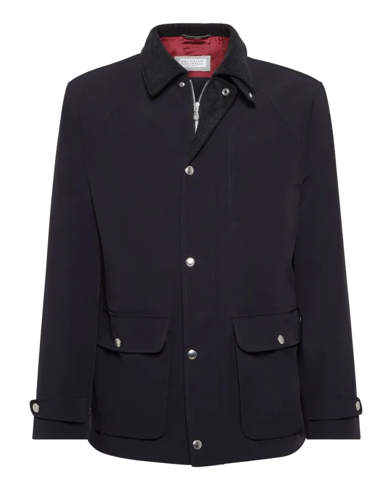 Brunello Cucinelli Jacke mit Druckknöpfen - Blau Blau