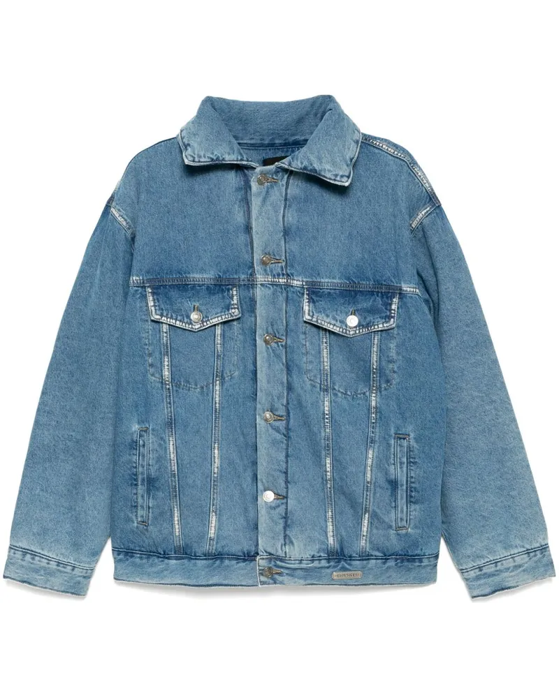 Ground Zero Jeansjacke mit Knopfleiste - Blau Blau