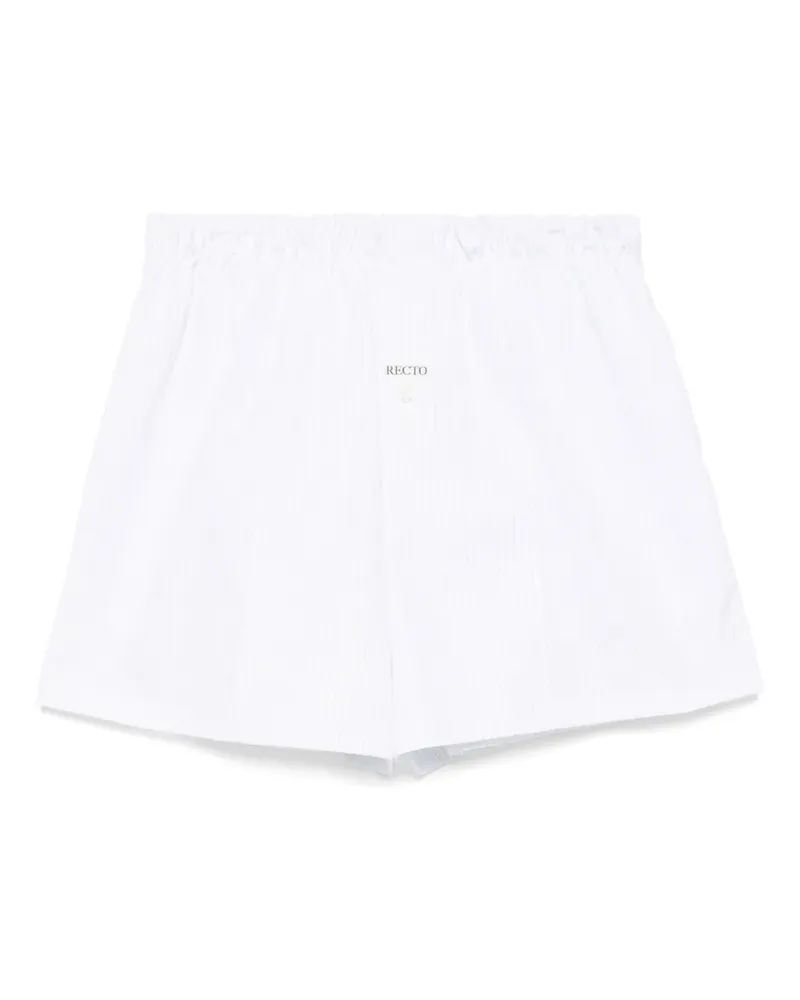 RECTO Shorts mit Nadelstreifen - Weiß Weiß