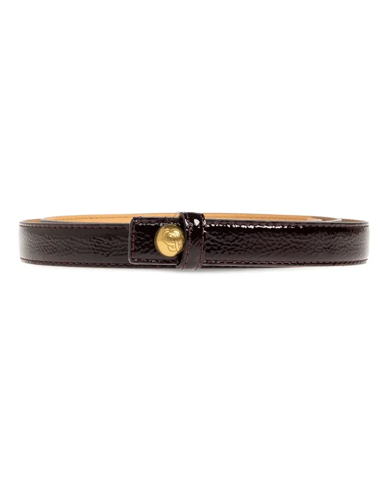 By Malene Birger Freya skinny leather belt - Braun Braun