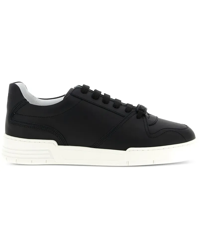 Moschino Sneakers mit Logo-Schild - Schwarz Schwarz