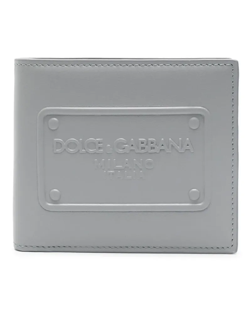 Dolce & Gabbana Portemonnaie mit Logo-Prägung - Grau Grau
