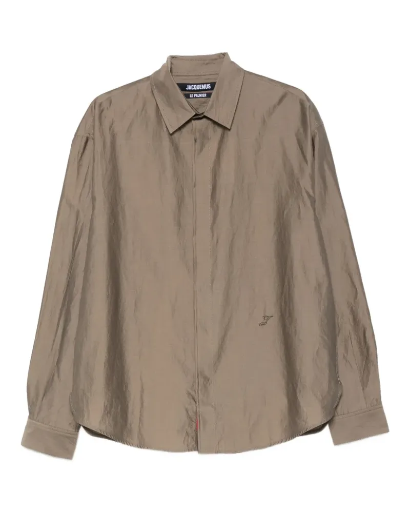 Jacquemus Hemd mit Logo-Stickerei - Grün Grün