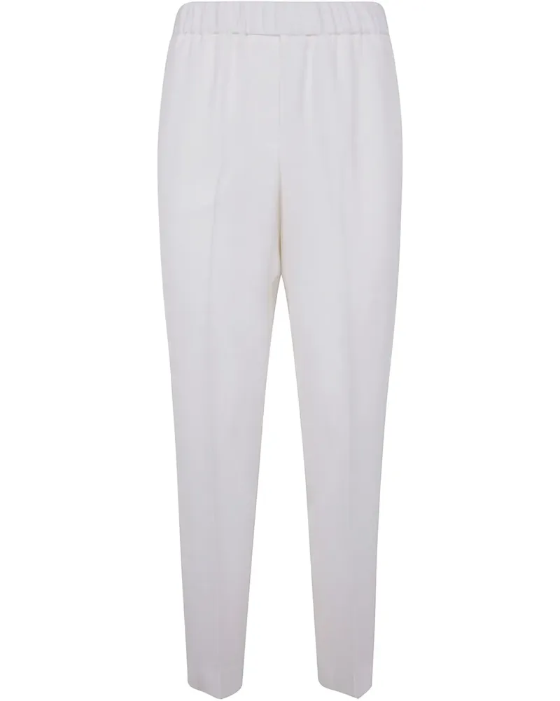 Peserico Hose mit Bundfalten - Weiß Weiß