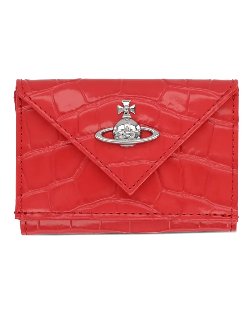 Vivienne Westwood croc-effect orb wallet - Rot Rot