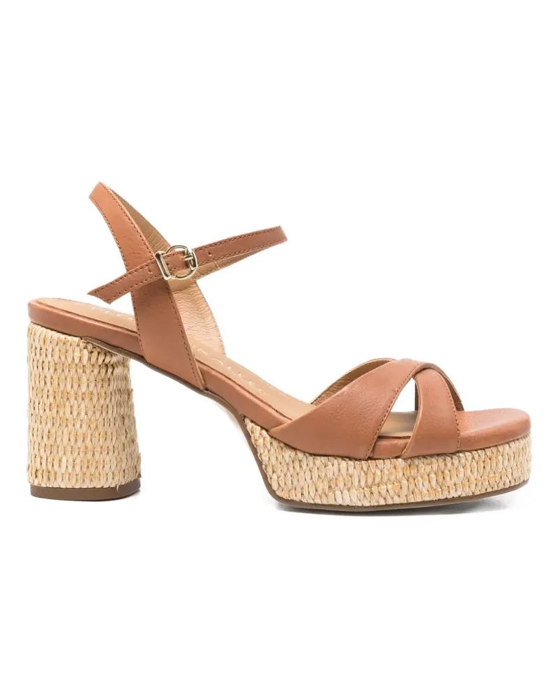 Pedro Miralles leather sandals - Nude Nude
