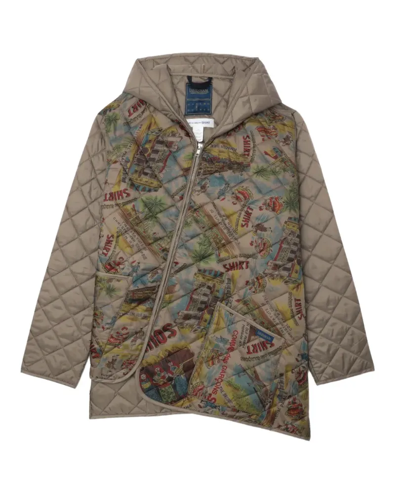 Comme des Garçons Gesteppte Kapuzenjacke - Nude Nude