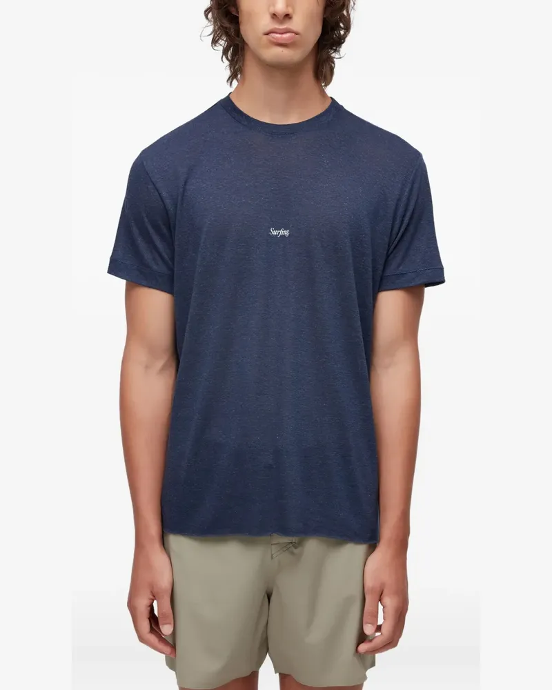 Osklen T-Shirt mit grafischem Print - Blau Blau