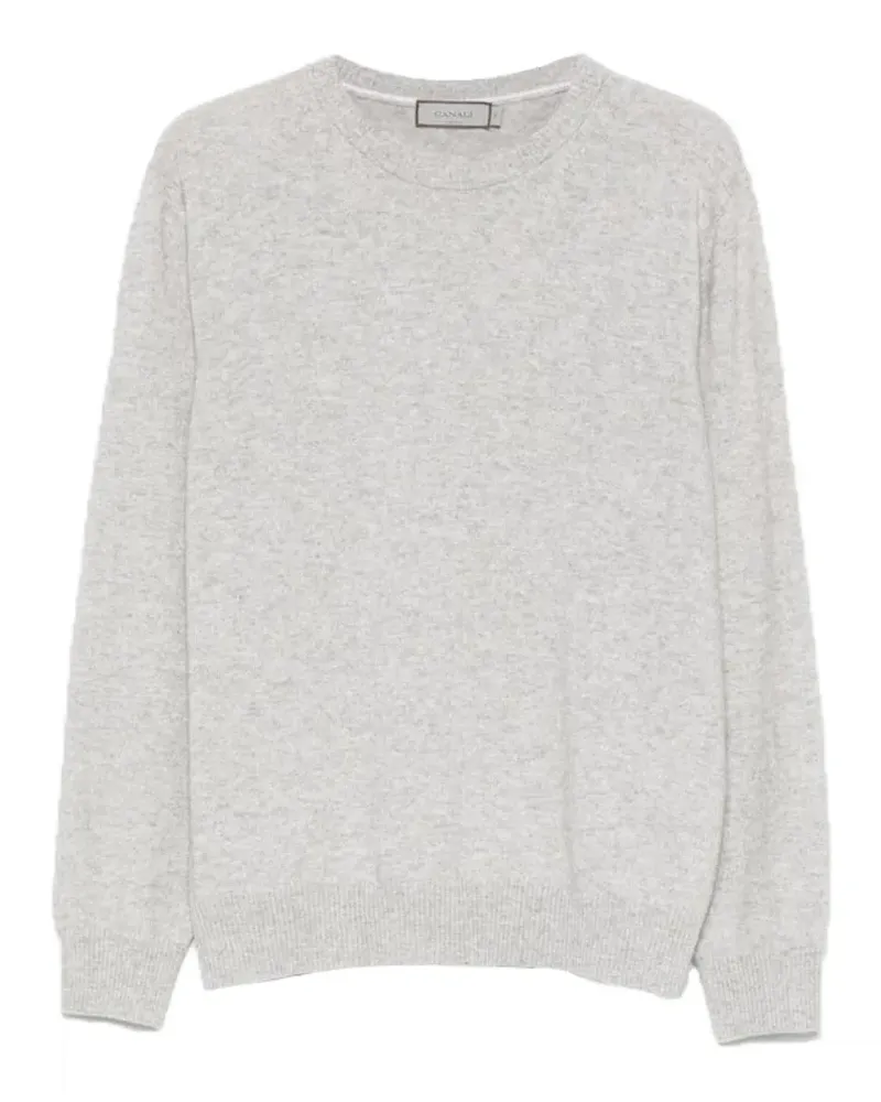 Canali Pullover mit rundem Ausschnitt - Grau Grau