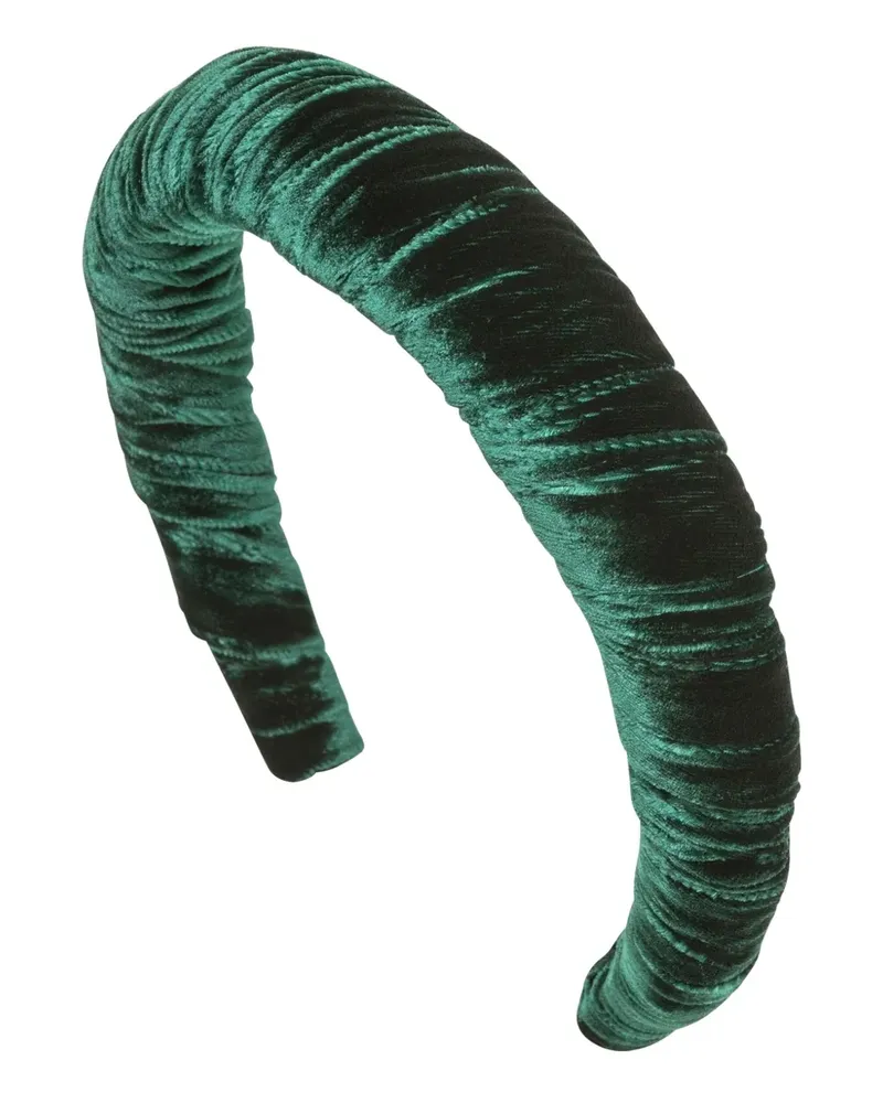 Jennifer Behr Irene Haarreif aus Samt - Grün Grün