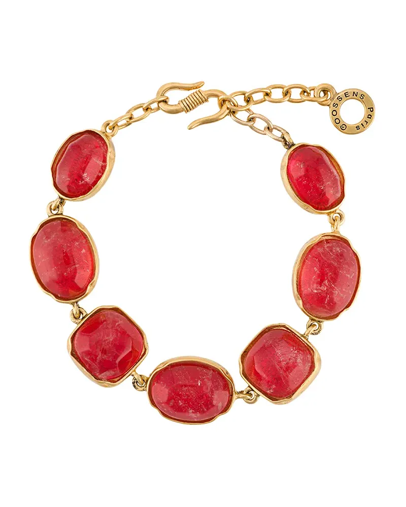 Goossens Paris Vergoldetes Armband mit Cabochon Gold