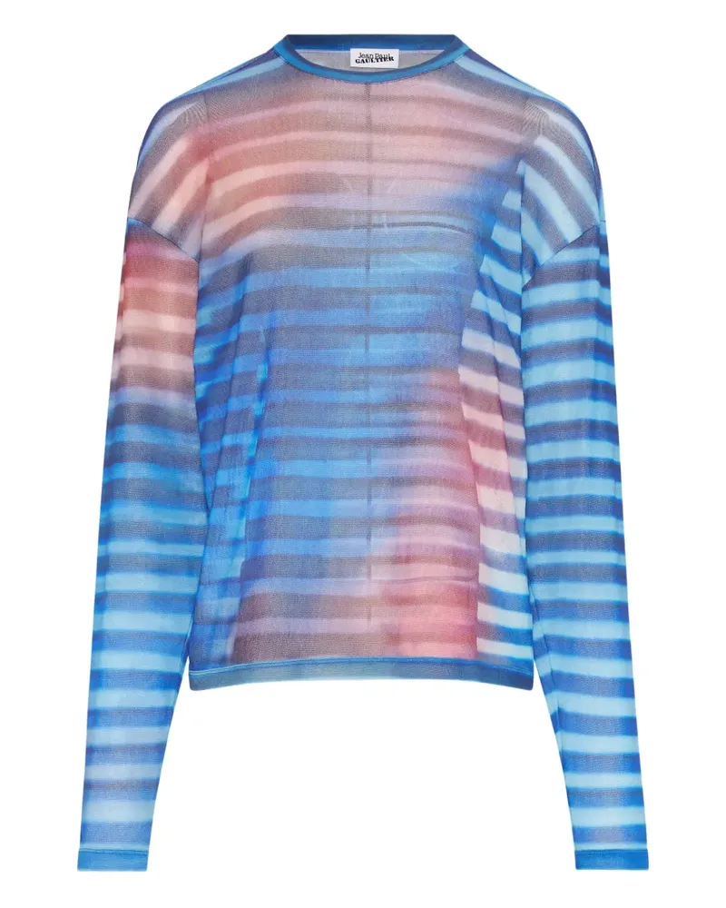 Jean Paul Gaultier Gestreiftes Oberteil - Blau Blau