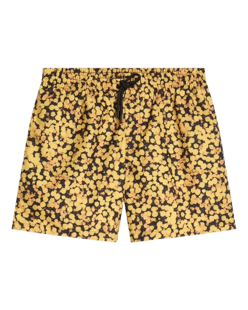 Dries van Noten Badeshorts mit Print - Gelb Gelb