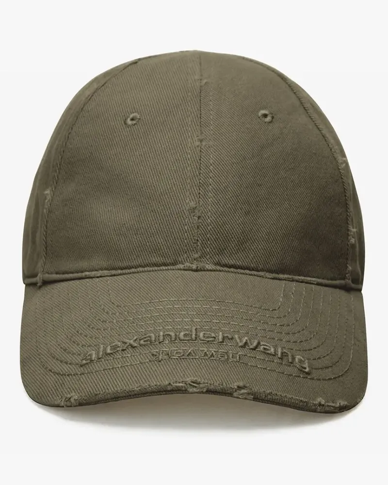 Alexander Wang Baseballkappe im Distressed-Look - Grau Grau