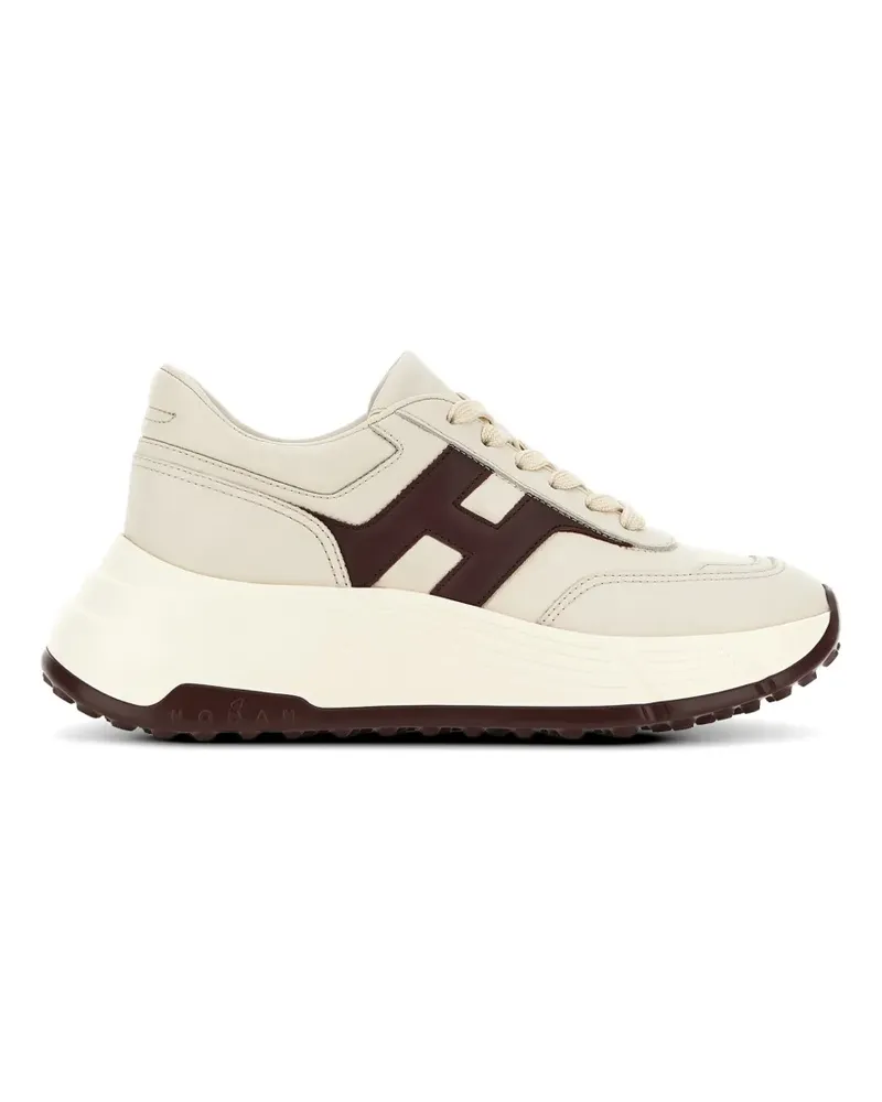 Hogan appliqué platform sneakers - Nude Nude