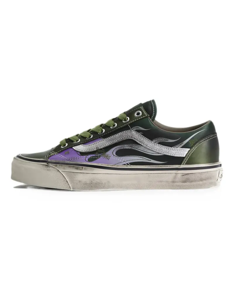Vans Old Skool flame-print sneakers - Grün Grün